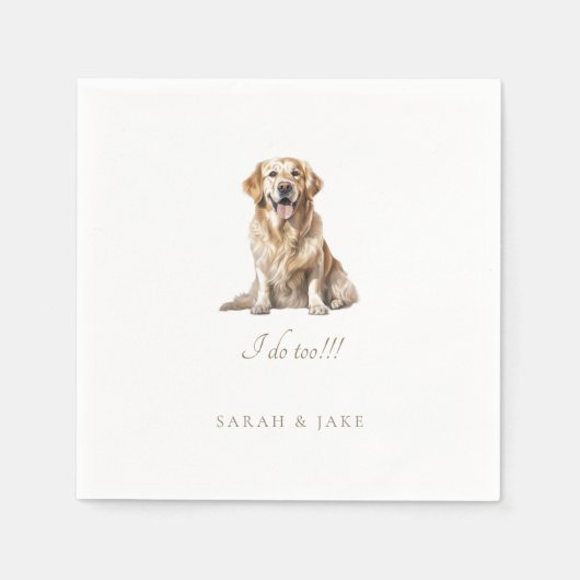 Serviette En Papier Serviettes Mariage pour animaux domestiques person (Devant)