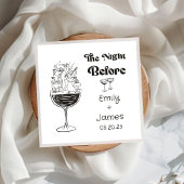 Serviette En Papier Serviettes Mariage Quirky Tirées À La Main