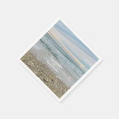Serviette En Papier Serviettes Mariage Shell Blue Beach Sunrise (Coin)