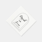 Serviette En Papier Serviettes Mariage simples et minimes modernes (Coin)