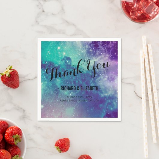 Serviette En Papier Serviettes Mariage Smokey Galaxy (En situation)