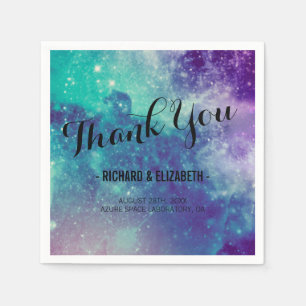 Serviette En Papier Serviettes Mariage Smokey Galaxy