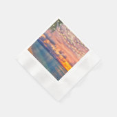 Serviette En Papier Serviettes Mariage Sunset Beach (Coin)