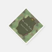 Serviette En Papier Serviettes mariages à thème mariage de l'armée (Coin)