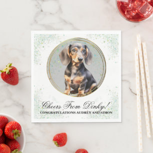 Serviette En Papier Serviettes Mariages Chien Dachshund Avec Chiens Ph