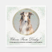 Serviette En Papier Serviettes Mariages De Chien Borzoi Avec Chiens Ph (Devant)