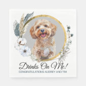 Serviette En Papier Serviettes Mariages De Chien Cockapou Avec Chiens  (Devant)