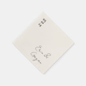 Serviette En Papier serviettes mariages de l'histoire d'amour (Coin)