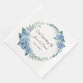 Serviette En Papier Serviettes Mariages florales (Coin)