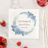 Serviette En Papier Serviettes Mariages florales (En situation)