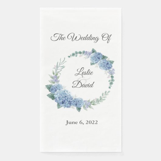 Serviette En Papier Serviettes Mariages florales (Devant)