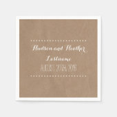 Serviette En Papier Serviettes Mariages inspirées du carton (Devant)