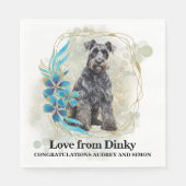 Serviette En Papier Serviettes Mariages Kerry Blue Terrier avec Chiens (Devant)