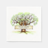 Serviette En Papier Serviettes mariages - L'arbre d'amour (Devant)
