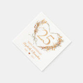 Serviette En Papier Serviettes Mariages modernes Joyeuses 25e Annivers (Coin)