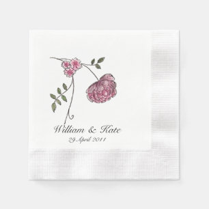 Serviette En Papier Serviettes mariages personnalisées