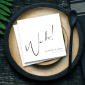 Serviette En Papier Serviettes Mariages personnalisées avec conception