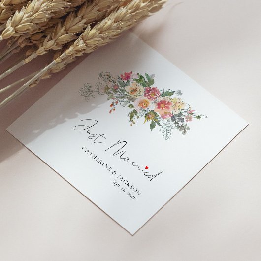 Serviette En Papier Serviettes Mariages personnalisées - Mariées