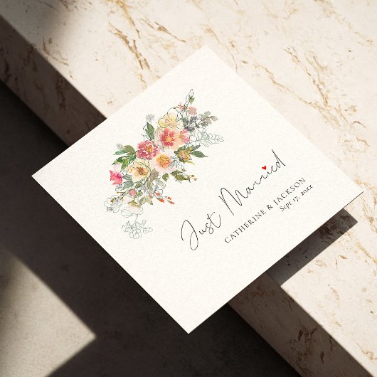 Serviette En Papier Serviettes Mariages personnalisées - Mariées