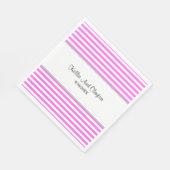 Serviette En Papier Serviettes Mariages rose/blanc (Coin)