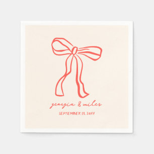 Serviette En Papier Serviettes Mariages Tirées À Main Rétro