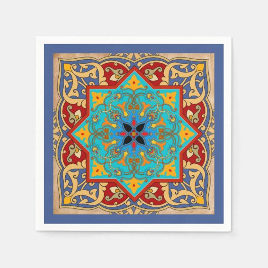 Serviette En Papier Serviettes marocaines (Devant)