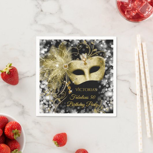 Serviette En Papier Serviettes Masquerade (En situation)