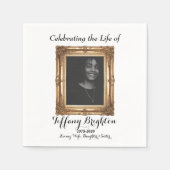 Serviette En Papier Serviettes Memorial Gold Frame (Devant)