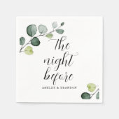 Serviette En Papier Serviettes Minimal La Nuit Avant (Devant)