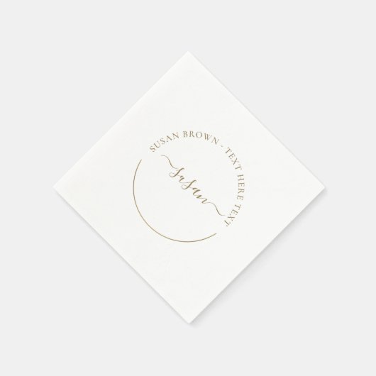 Serviette En Papier serviettes minimalistes (Coin)