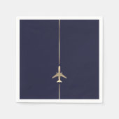 Serviette En Papier Serviettes minimalistes d'aviation (Devant)