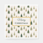 Serviette En Papier Serviettes minimalistes de Noël modernes (Devant)