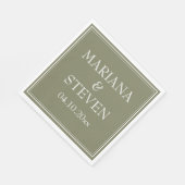 Serviette En Papier Serviettes minimalistes modernes (Coin)