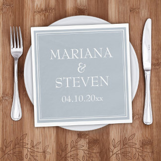 Serviette En Papier Serviettes minimalistes modernes en gris clair