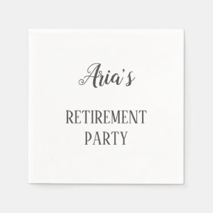 Serviette En Papier Serviettes minimalistes pour la retraite