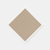 Serviette En Papier Serviettes Mocha Brown et blanc Polka Dot (Coin)