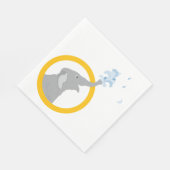 Serviette En Papier Serviettes modernes bébé gris Elephant Party (Coin)