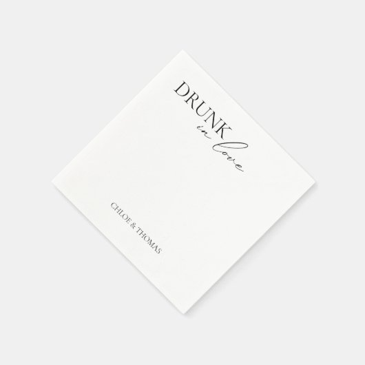 Serviette En Papier Serviettes modernes "Drunin in Love" pour bar Mari (Coin)