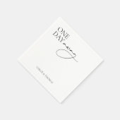 Serviette En Papier Serviettes modernes "Un jour de distance" pour le (Coin)