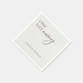 Serviette En Papier Serviettes modernes "Un jour de distance" pour le  (Coin)