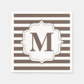 Serviette En Papier Serviettes Monogrammes Personnalisées (Devant)