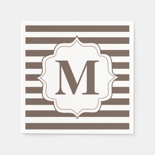 Serviette En Papier Serviettes Monogrammes Personnalisées (Devant)