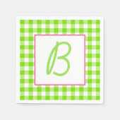 Serviette En Papier Serviettes Monogrammes Plantées De Buffalo (Devant)