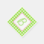 Serviette En Papier Serviettes Monogrammes Plantées De Buffalo (Coin)
