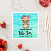 Serviette En Papier Serviettes Monogrammes Tiki Bar Party (En situation)