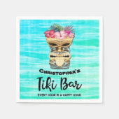 Serviette En Papier Serviettes Monogrammes Tiki Bar Party (Devant)