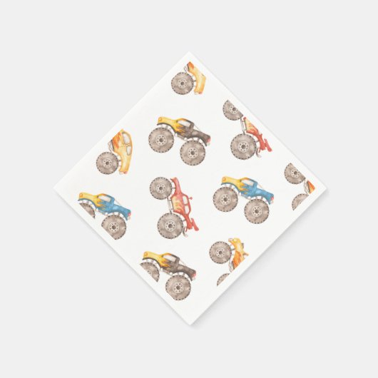 Serviette En Papier Serviettes Monster Truck Party | Camions Monster (Coin)