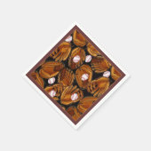 Serviette En Papier Serviettes Motif De Baseball Mits (Coin)