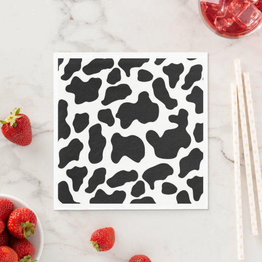 Serviette En Papier Serviettes - Motif de vache (En situation)