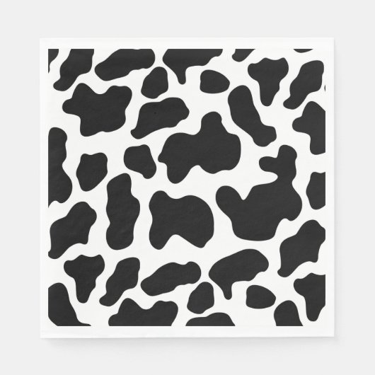 Serviette En Papier Serviettes - Motif de vache (Devant)